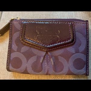 SOLD - Coach purple wristlet
